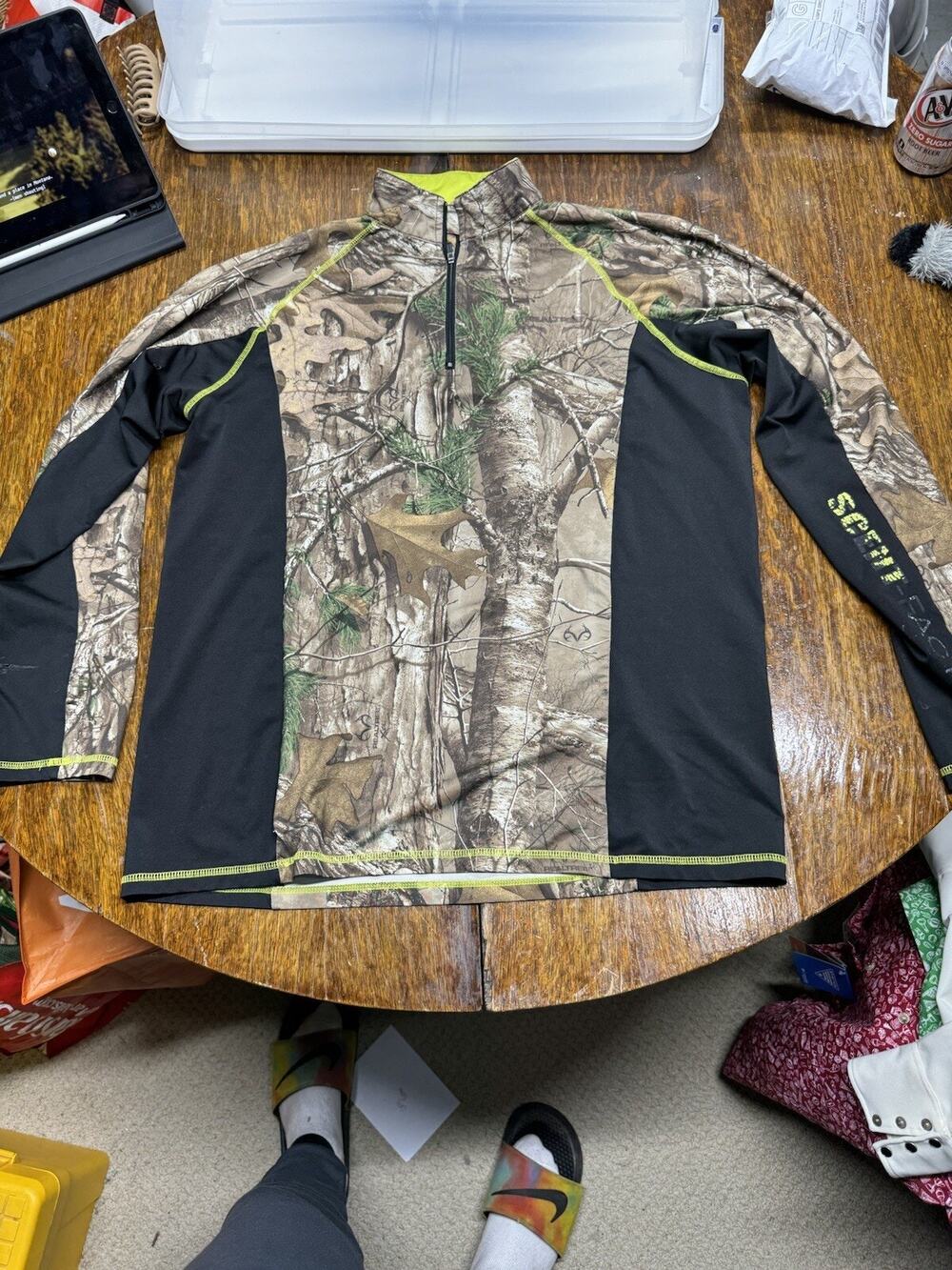 Realtree Scent-Factor Mens Shirt Long Sleeve Camo Size Medium